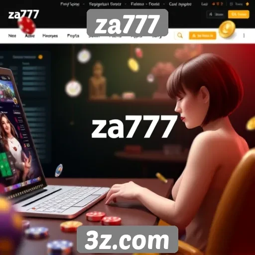 Acessibilidade e interface do site za777